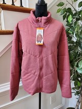 Three Dots Women&#39;s Pink Polyester Long Sleeve Full Zip Front Casual Jacket 2XL - £35.55 GBP