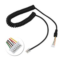 Mic Cable For Yaesu Vertex Radio Microphone MH-48A6J MH-42B6J Us Seller - £13.42 GBP