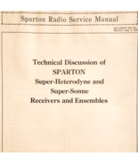 1931 Sparton Radio Service Manual Technical Discussion Booklet Bulletin ... - $24.99