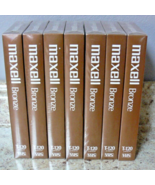NOS Lot 7 Maxwell Video Cassette Blank 6 Hour VHS Tape VT-120 Sealed Sea... - $372.92 MXN
