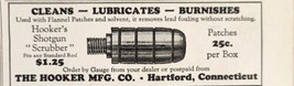 1928 Print Ad Hooker&#39;s Shotgun Scrubber Cleans,Lubricates Hartford,Conne... - $8.35