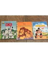 Little Golden Books-set of 3 The Lion King, 101 Dalmatians, Mickey Mouse - €10,31 EUR