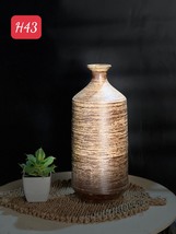 Vintage Pottery Flower Vase Handmade in Vietnam Ceramic vase H43 cms - £267.73 GBP