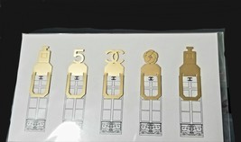 Bookmark Set of CHANEL Emblems / Gold Color / NEW - £32.05 GBP