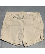 LEI Sophia Hiphugger Shorts Junior Plus Size 14Tan Khaki Cuffed 5 Pocket... - €12,15 EUR