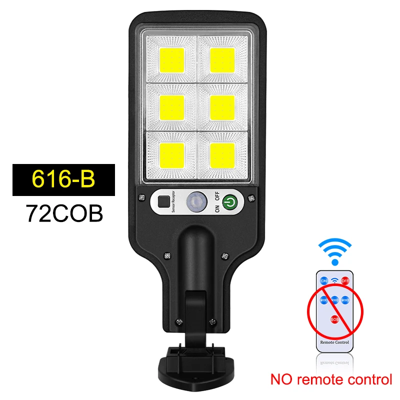 117COB Solar LED Street Light Waterproof PIR Motion Sensor Smart Remote Control  - £76.98 GBP