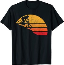 Vintage Mtb Downhill Cycling Biker Gift T-Shirt Featuring A Mountain Bike. - £29.85 GBP