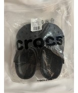 Crocs Classic Clog Kids Size J 1 Black Slip On Clogs Sandals Shoes - $33.89 CAD