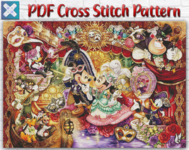 Disney Mickey And Minnie Mouse Counted PDF Cross Stitch Pattern Needlework DIY - £2.76 GBP