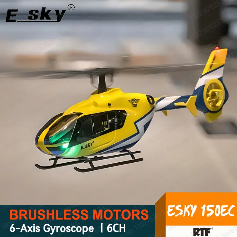 Esky 150ec Hummingbird 6-Axis Gyroscope RC Helicopter Model EC135 Simulation - £150.74 GBP+