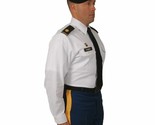 NEW MENS ARMY SERVICE LONG SLEEVE UNIFORM ASU Dress Bright White Shirt A... - $48.59