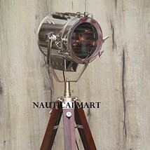 Vintage Chrome Finish Tripod Light Ideal Floor Lamp By Nauticalmart - $187.11