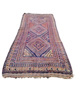 Handmade Antique Persian Gashkai Rug 4.7&#39; x 9.9&#39; (142 x 302 cm), 1900s -... - $1,493.48 CAD