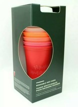 Starbucks Limited Edition Fall Winter 2019 Holiday Christmas Reusable Cups 6 Pck - £12.62 GBP