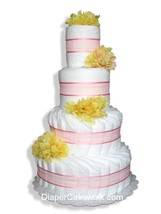 Floral Diaper Cakes - Choose Colors - £94.39 GBP