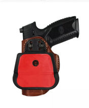 Fits FN P9 9mm 4”BBL Leather Paddle Holster Open Top #1142# RH image 2
