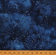 Cotton Stars Starry Night Sky Galaxy Space Fabric Print by the Yard D781.36 - £26.85 GBP