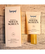 Supergoop Mineral Sheer Screen SPF 30 .68 oz Cruelty Free Clean Beauty E... - £14.60 GBP