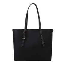 Fashion 2pcs/Set Solid Color Women PU Leather  Handbags Large Capacity Tote Clut - £87.19 GBP