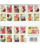 Botanical Art Booklet Pane of 20  -  Postage Stamps Scott 5051c - $40.50