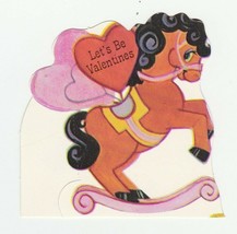 Vintage Valentine Card Rocking Horse Rears Up 1982 Ambassador - £5.43 GBP