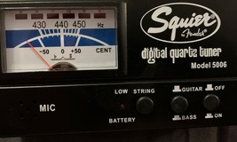 Fender Squire Model 5006 &quot;Starcaster&quot; Digital Quartz Guitar Tuner Guitar... - $24.63