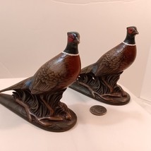 Set of 2 Vintage 70s Holland Mold Ceramic Pheasant Rooster Collectible Figurines - £30.36 GBP