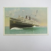 Ship Postcard D &amp; C Steamship CITY OF CLEVELAND Steamer Antique 1913 Michigan - £7.85 GBP