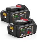 2 Pack Dcb206 20V Max 6.0Ah Replacement Battery Compatible With Dewalt 20V - £59.00 GBP