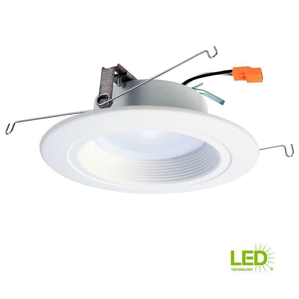 Halo 5 &amp; 6 in. Matte White Recessed Retrofit Baffle Trim LED Module (200... - $12.86