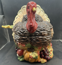 Turkey Soup Tureen w Lid &amp; Ladle Fall Autumn Thanksgiving Centerpiece - €25,45 EUR