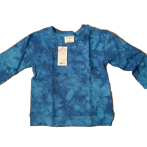 Cat &amp; Jack Bright Blue Tie Dye Sweatshirt Pullover 100% Cotton Crewneck NWT - £7.91 GBP