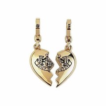 Juicy Couture Charm BFF Broken Heart Gold Tone New in labeled Juicy Box - £235.82 GBP