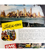 1947 GMC Trucks And Coach NYC Advertisement Automobilia Manhattan Island... - €25,56 EUR
