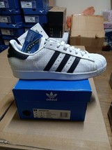Adidas Originals Superstar Unisex Shoes Sneaker White US8.5/265mm NWT AQ8333 - £71.78 GBP