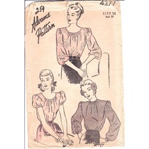 Vintage Sewing PATTERN, Advance 4277, Womens or Misses 1946 Peasant Blouse - £37.11 GBP