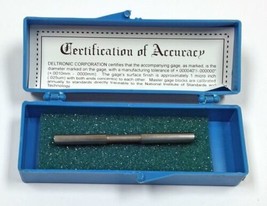 0.1408 Deltronic Class X Plug Gage with Certificate of Accuracy - $14.63