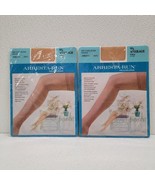 2 Vintage Stocking Arresta-Run Seamless Thigh Size 9.5 Gaymode Average G... - $34.55