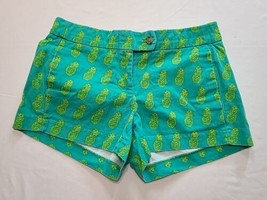 J Crew Womens Size 00 Cotton All Over Print Painted Pineapple Shorts - £9.37 GBP