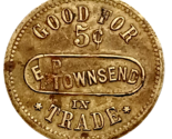 Brunswick Balke Company BBC Trade Token E P Townsend Washington Territory - $187.61