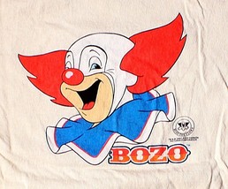 BOZO the CLOWN T Shirt Mens Medium 90&#39;s USA Made Graphic Circus Vintage - £34.95 GBP