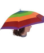 UMBRELLA HAT CAP Rain Sun Shade Sports Beach Fishing Kids Adults Hands Free - $200.45 MXN