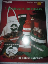 A Ribband Christmas Cross Stitch Pattern Booklet Leisure Arts Leaflet 615 - $4.99