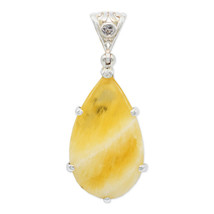 Stones Desire Orange Calcite Pendant Necklace (22&quot;) - £127.18 GBP