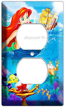 Little Mermaid Disney Princess Ariel Outlet Wall Plate Girls Bedroom Degration - £8.64 GBP