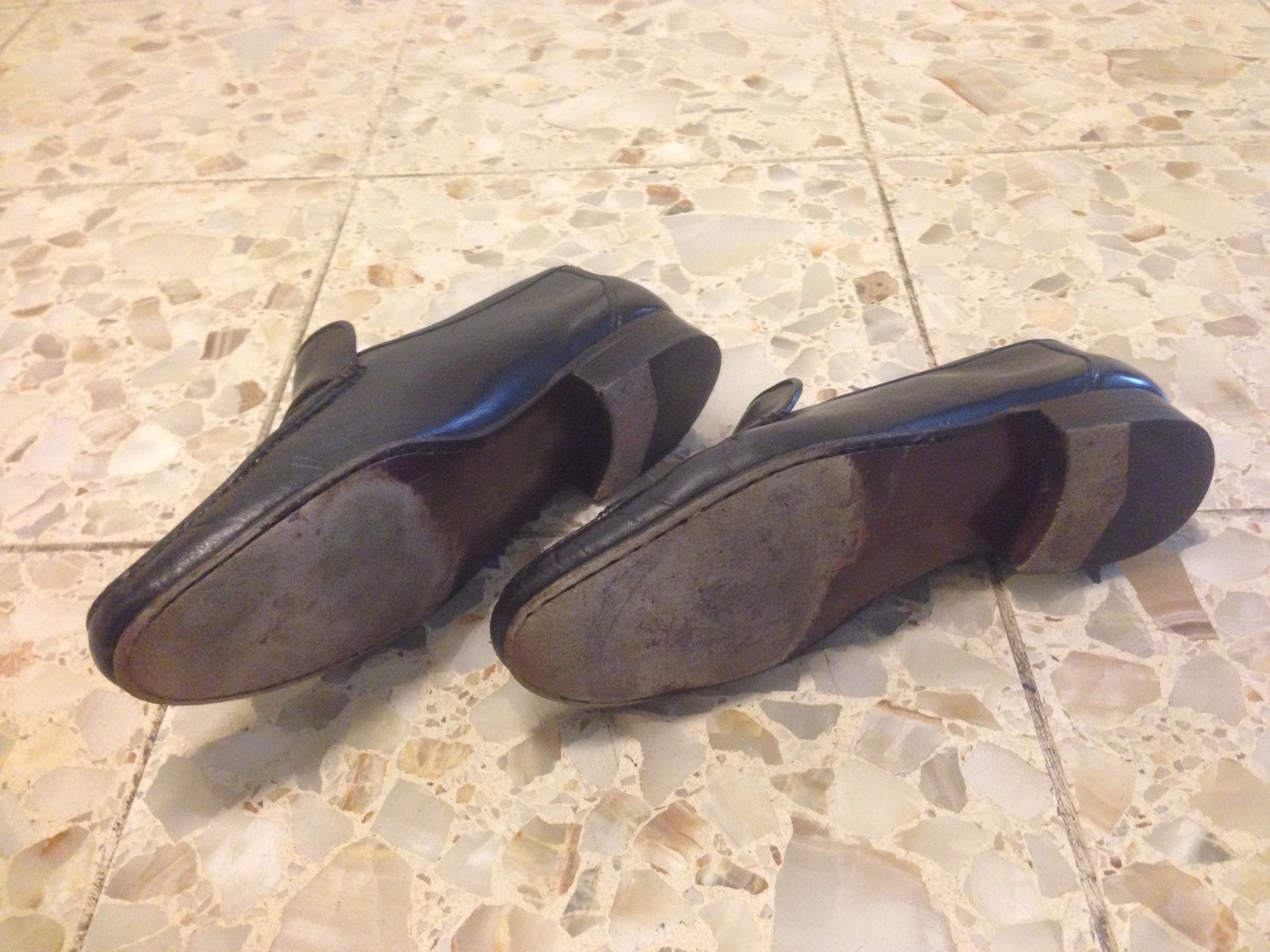 Bruno Magli Galea Hombre Ee. Uu. 7.5 Negro Mocasín Hecho en Italia Item image 3