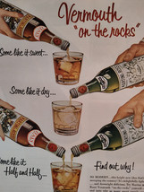 1952 Esquire Original Art Ads Martini and Rossi Vermouth Bostonians Shoes - £8.43 GBP
