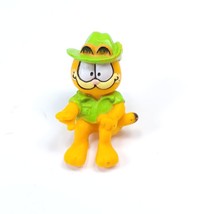 Vintage 1978 Garfield Cat Safari Figure PVC Green Hat Driver - £2.36 GBP