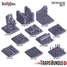 3D Printed Cast n Play Death x Tiles - Trap Bundle 2 Dungeon Tile Set - $14.75+