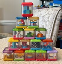 Fisher Price Peek-a-Boo Blocks - Set of 15, REFER TO INCLUDED PICTURES - $13.12
